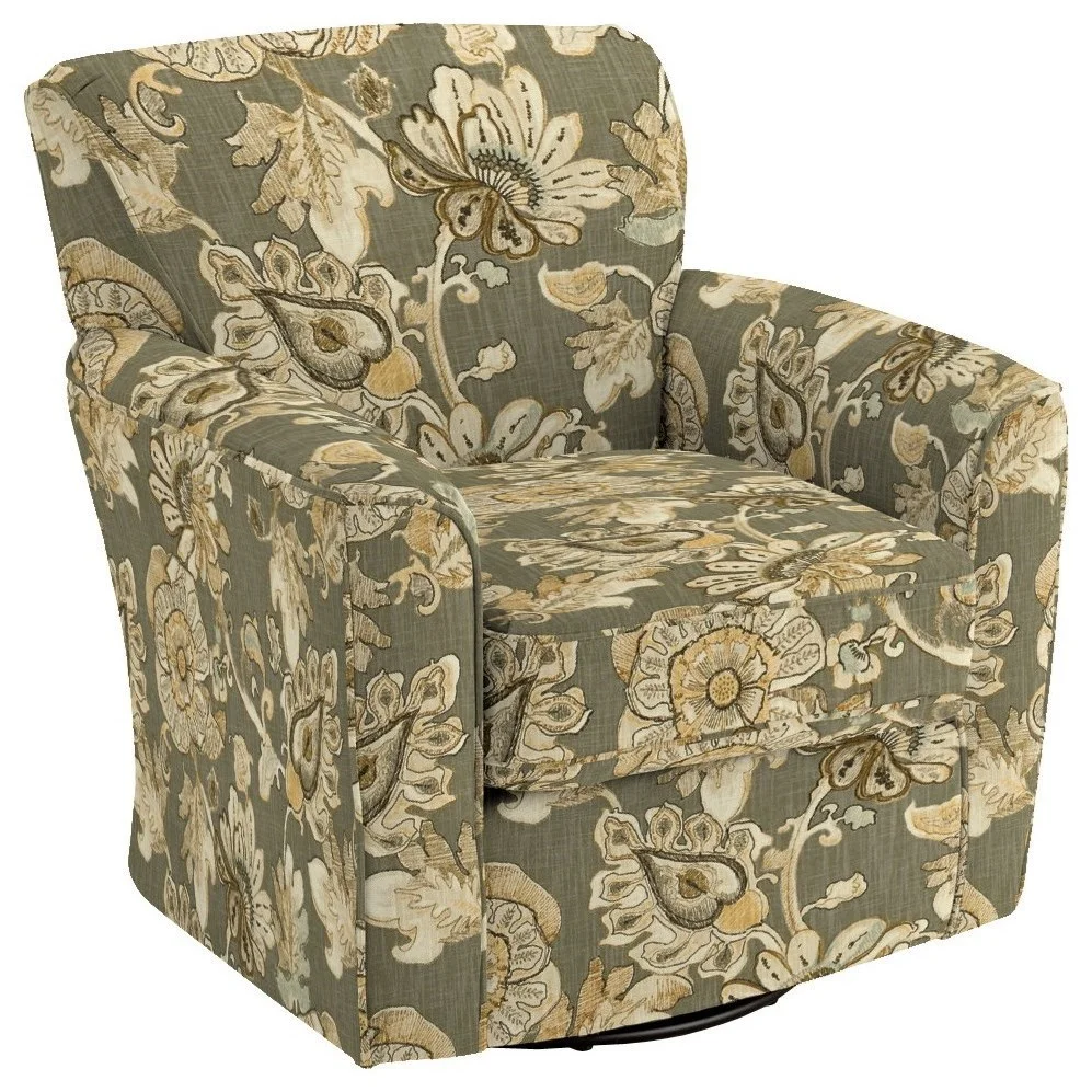 Best Home Furnishings Kaylee 2887 27223 Kaylee Swivel Barrel Arm Chair Dunk & Bright Furniture